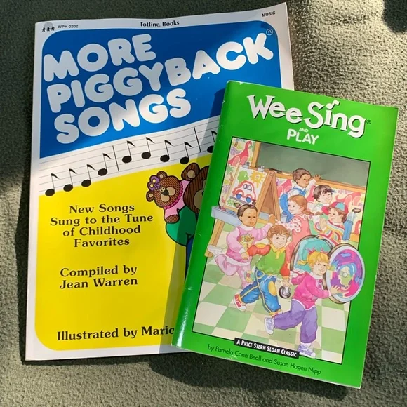2 Children’s Music Books. Wee Sing and Play. More Piggyback Songs. - Picture 1 of 7